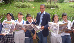 Comunidad educativa de la I.E. Bernardo Arango Macías